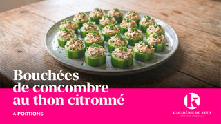 Bouchées de concombre au thon citronné