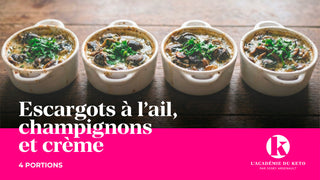 Escargots à l’ail, champignons et crème