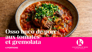 Osso buco de porc aux tomates et gremolata