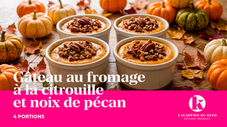 Gâteau au fromage à la citrouille et noix de pécan