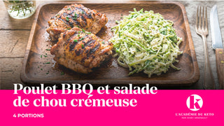 Poulet BBQ et salade de chou crémeuse