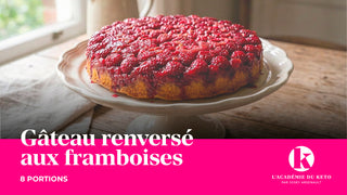 Gâteau renversé aux framboises