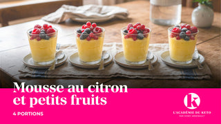 Mousse au citron et petits fruits
