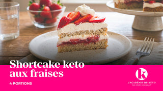 Shortcake keto aux fraises
