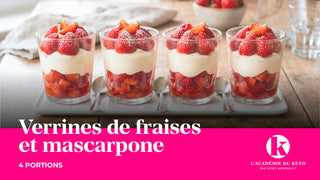 Verrines de fraises et mascarpone