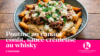 POUTINE AU CANARD CONFIT SAUCE CRÉMEUSE AU WHISKY