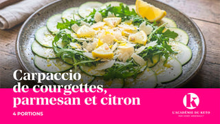 Carpaccio de courgettes, parmesan et citron