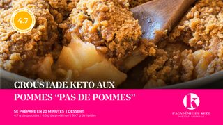 Croustade keto aux pommes... pas de pommes!