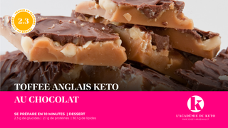 Toffee anglais keto au chocolat