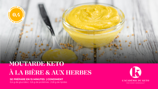 Moutarde Keto à la bière & aux herbes