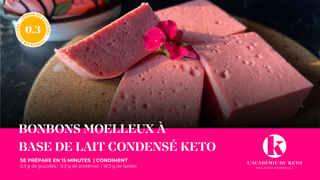 Bonbons moelleux à base de lait condensé keto!