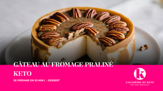 GÂTEAU AU FROMAGE PRALINÉ