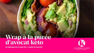 Wrap à la purée d'avocat keto