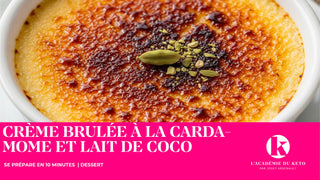 Crème brûlée à la cardamome et lait de coco