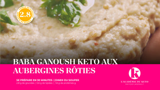 Baba ganoush Keto aux aubergines rôties