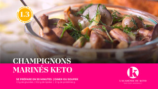 Champignons marinés Keto