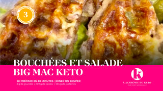 Bouchées et salade Big Mac Keto