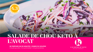 Salade de chou Keto à l’avocat