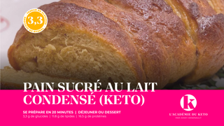 Pain sucré au lait condensé (recette Keto)