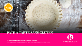 Pâte à tarte keto (sans gluten)