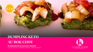 Dumpling Keto au Bok choy