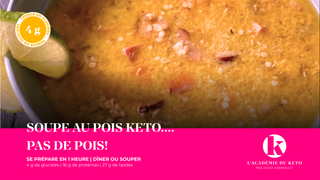 Soupe aux pois Keto... pas de pois!