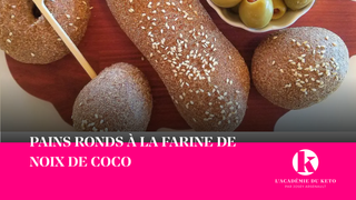 PAINS RONDS À LA FARINE DE NOIX DE COCO