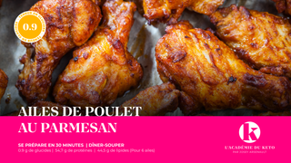 Ailes de poulet au parmesan (recette keto)