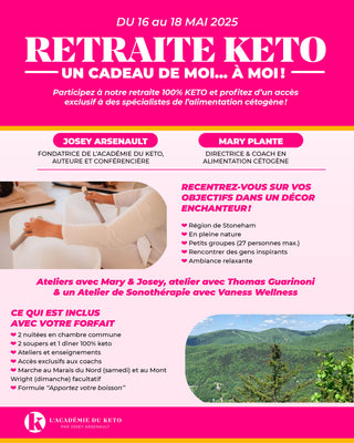 Retraite Keto 16 au 18 mai 2025